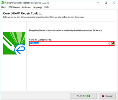 select file