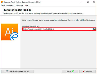 select file illustrator
