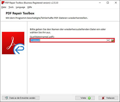 select file