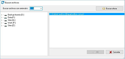 select file from the Microsoft Mail Profile