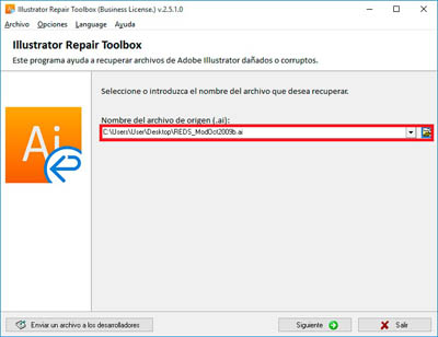 select file illustrator