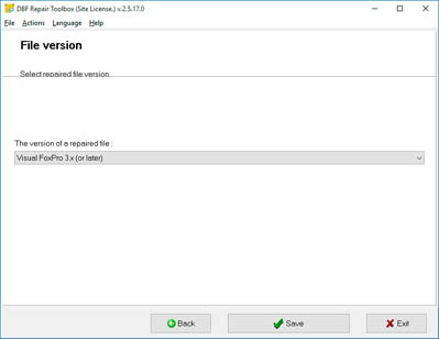 select format