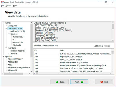 view data