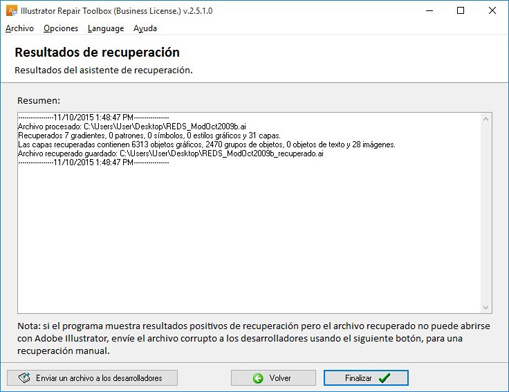 Ver el registro de operaciones realizadas