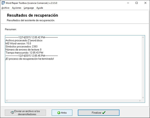 Visualizando de los resultados de la exportación de la información